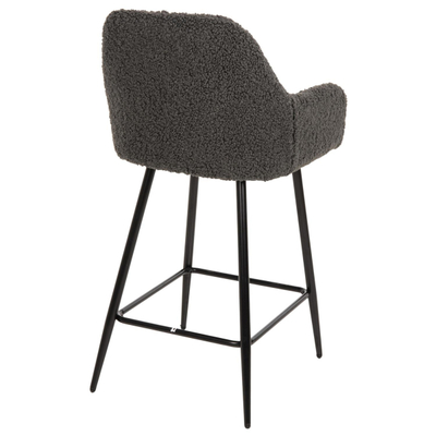 Stol mesatar Strike 50x50x94,5Hcm (HM8592.01), gri/ zezë