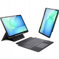 Këllëf me tastierë Dux Ducis DK për Samsung Tab S10 FE Plus, Bluetooth, material PU, i zi