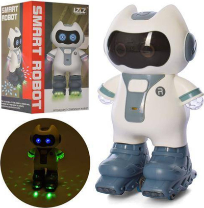 Lodër robot Clementoni Light Projector, robot që ndërvepron, me drita LED, shumëngjyrësh