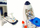 Set lodrash hapësinore Leantoys Space Rocket, raketë dhe makina, me astronautë, bardh e blu