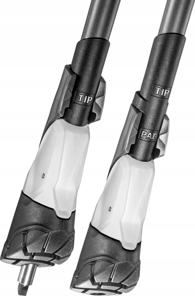 Shkop nordik për ecje Leki Smart Supreme, 100–130 cm, alumin, ngjyrë e zezë