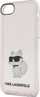 Mbajtëse telefoni Karl Lagerfeld KLHCI8HNCHTCP, për iPhone SE 2022 SE 2020 8 7, hardcase, rozë