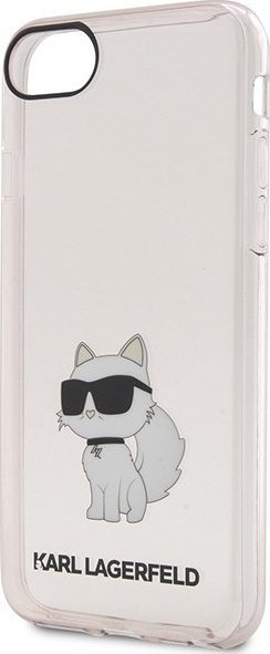 Mbajtëse telefoni Karl Lagerfeld KLHCI8HNCHTCP, për iPhone SE 2022 SE 2020 8 7, hardcase, rozë