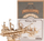 Puzzle 3D druri Robotime Rolife ROETG305 Sailing Ship, model anije lundruese, klasik, ngjyrë druri natyrale