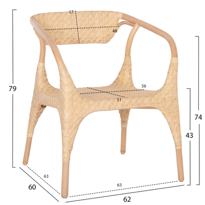 Kolltuk Gabe 62x60x79Hcm (HM9956.01)