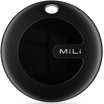 Gjetës sendesh MiLi MiTag, Bluetooth, Apple Find My edhe Google Find My Device, i zi
