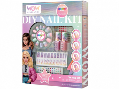 Set manikyr WOW Generation WOW00017-314, me thonj të aromatizuar, shumëngjyrësh