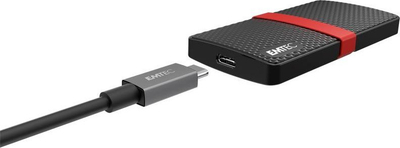 Надворешен ССД диск Емтек ECSSD2TX200 X200, 2TB, УСБ 3.1, црн