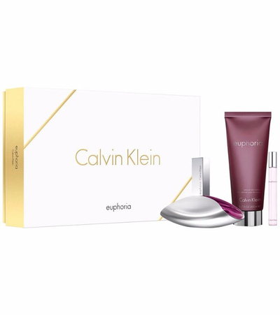 Set parfum Calvin Klein Euphoria për femra, EDP 100ml, locion trupi 200ml, mini 10ml