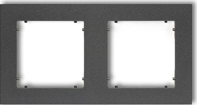 Kornizë dyshe Karlik MINI 11MR-2, montim vertikal horizontal, grafit