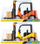 Lodër pirunngrirtëse MEGA CREATIVE Forklift Truck 568709, plastikë, me arkë ngarkese, shumëngjyrëshe