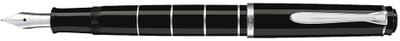 Stilolaps me bojë Pelikan Classic 215, sistem kartele, trup metalik, i zi