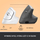 Maus wireless Logitech Lift Off-White, i bardhë