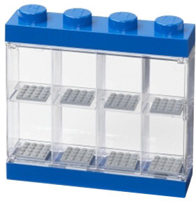 Kuti koleksionuese LEGO për 8 minifigura, e kaltër / transparente 