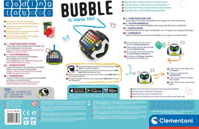 Lodër robot vizatimi Clementoni Bubble, programim për kalamaj 6+, me shumë ngjyra