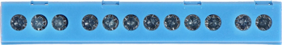 Bllok terminali SIMET LP-870N-12FS, 12 terminale, DIN TS35, blu