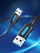 Kabllo USB Vention USB 3.0, USB A mashkull në USB A mashkull, 0.5 m, i zi