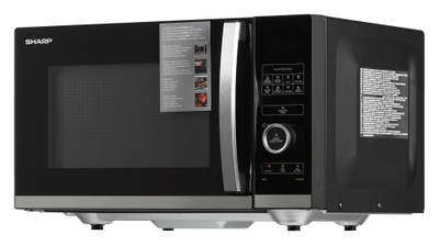 Furre me mikrovalë Sharp YC-QS254AE-B, 25L, 900W, e zezë