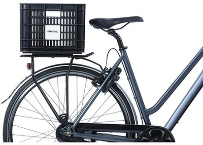 Shportë biçiklete Basil Crate, 30L, 45.25 x 35 x 25 cm, e zezë