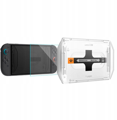 Xham mbrojtës Spigen Glas.TR EZ Fit, 2 copë, Nintendo Switch 2, transparent