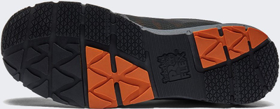 Këpucë pune Timberland Radius Alloy Toe për burra, numri 45, e zezë me portokalli