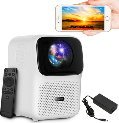 Projektor Xiaomi Wanbo T4, Full HD 1080p, me Android 9.0, i bardhë