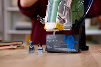 Set lodër LEGO Star Wars Jango Fett's Starship 75409, 2970 pjesë, model koleksionues, shumëngjyrëshe