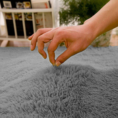 Tapet rrumbullak Strado Round Shaggy, 180x180 cm, SilverFur gri e çelët