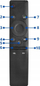 Pilot TV Samsung RM-L1350 Smart, universal për TV HD, UHD, 4K, i zi