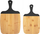 Set dërrasash prerëse Present Time Gourmet, bambu, ngjyrë natyrale