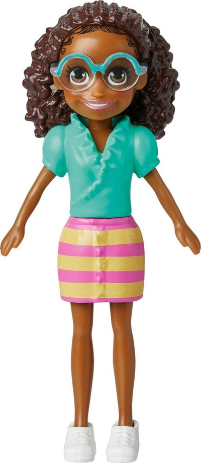 Set lodrash Mattel Polly Pocket Lila Rainbow, kukull me aksesorë, shumëngjyrëshe