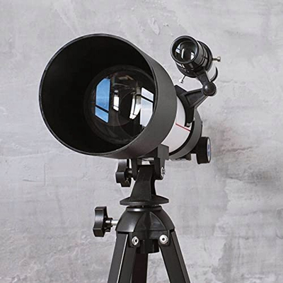 Teleskop astronomik Thumbs Up 1002687, me tripod çeliku, i bardhë me të zi