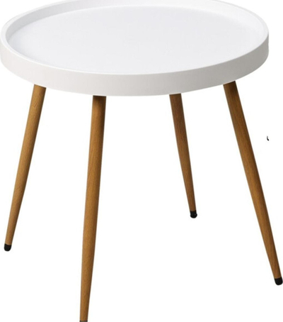 Set mobiljesh ballkoni ProGarden, tavolinë dhe 2 karrige, metal, e bardhë
