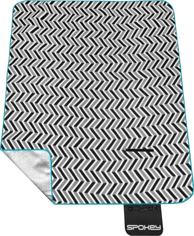 Batanije pikniku Spokey Picnic Zigzag, 180x150 cm, me izolim, zigzag e zezë