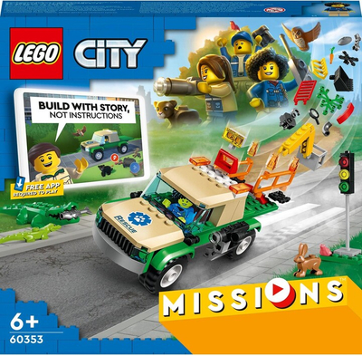 Set lodër LEGO® City 60353 Rescue missions in the wild, 246 pjesë