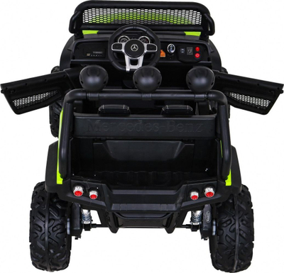 Makinë elektrike fëmijësh Mercedes Benz Unimog JL199, 4x4, 102 cm, e gjelbër