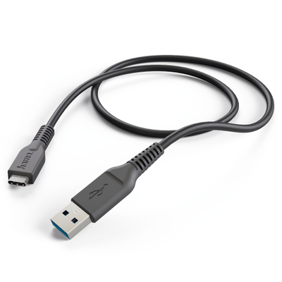 Kabllo karikuese Hama, Type-C - USB 3.1, 178395, 1m, e zezë