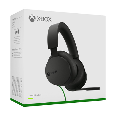 Гејминг слушалки Microsoft Xbox Stereo Headset, со кабел, со микрофон, црни