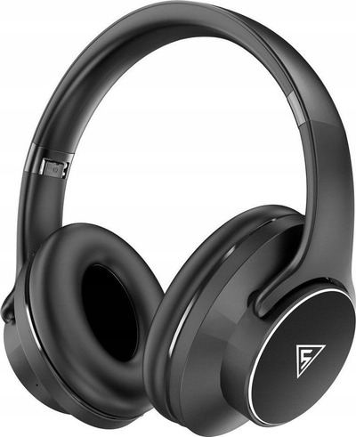 Kufje over ear DOQAUS Design 1, pa tela, 65 orë bateri, të zeza