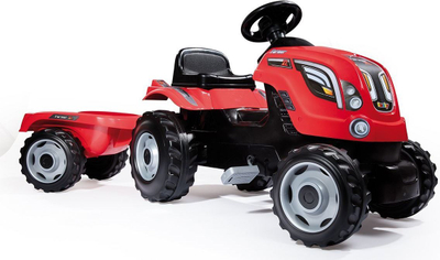 Traktor Smoby XL i kuq, me pedale 7600710108