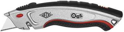 Prerëse sigurie WEDO Safety Cutter Profi Plus, teh 19 mm, me automat, ngjyrë argjendtë me të zezë