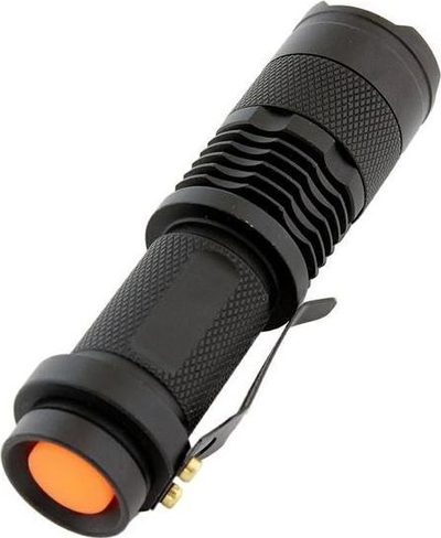 Dritë dore taktike Cree XR-E Q5, LED, që s’e ha uji, ngjyrë e zezë