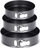 Set tepsi për pjekje Springform, 3 pjesë, 20/22/24 cm, çelik inox