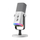 Mikrofon gaming Fifine AM8W, dinamik USB XLR, RGB, i bardhë