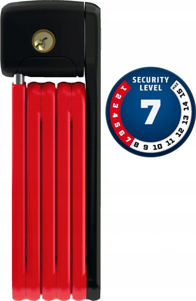 Dry palos që mblidhet për biçikletë Abus Bordo Lite 6055/60, 60cm, shumë i lehtë, i kuq