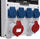 Дистрибутивен панел за градилиште Doktorvolt TD-S/FI, 32A, 4x230V, бел