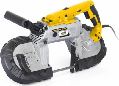 Sharrë portative me bandë Femi Jobline Flexicut 1140E, 1100W, kapacitet prerjeje 127mm, e verdhë