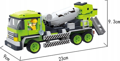 Set blloqesh Cogo Concrete Mixer 3730, 344 copa, kamion mikser betoni