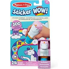 Libër aktiviteti Melissa & Doug Sticker Wow Unicorn, 24 faqe, 300 ngjitëse, shumëngjyrësh