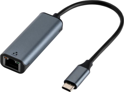 Adapter USB Art OEM C6, USB C në RJ45, 1000 Mbps, gri